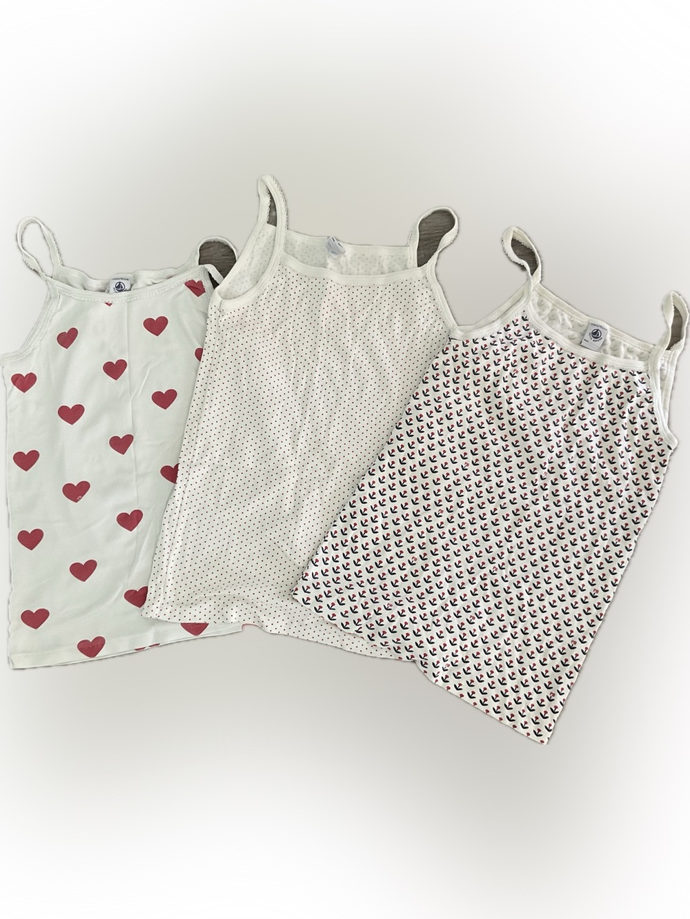 Petit Bateau kid sz 12 tank tops - Pack of 3